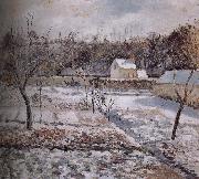 Camille Pissarro Snow France oil painting artist